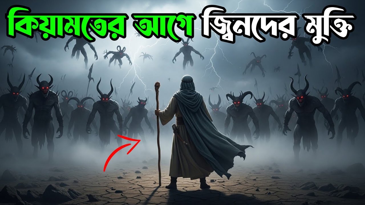 কিয়ামতের আগে জিনদের যেভাবে মুক্তি দেওয়া হবে। মানব জাতির সাথে শয়তানের আজীবন শত্রুতা। Islamic Story