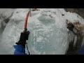 Ice climbing fall