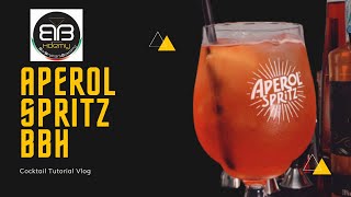 Tutorial Come preparare un Cocktail Aperol Spritz | Simone Gaudio per BarBrothersHdemy