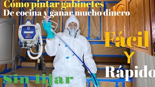 Cómo pintar gabinetes de cocina desde cero, para ganar mucho dinero o pintar tus gabinetes en casa