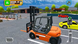 Fork Lift Box Sifiting Simulator 3D Park in Warehouse- Truck Driver: Depot Parking screenshot 4