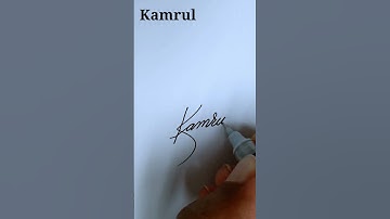 Kamrul signature style | k signature | Requested signature style of my name