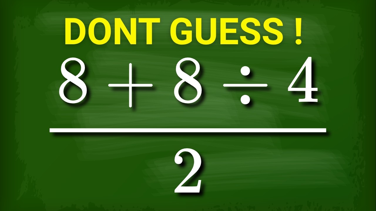 Gardiner Math Problem Solving Can You Solve This Math Problem? | Order of Operations Trick - YouTube