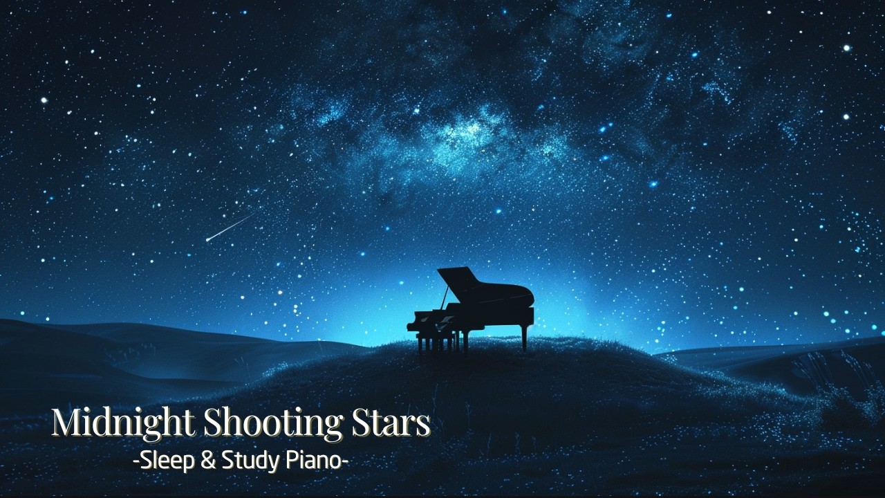 【睡眠・作業用BGM】流星舞う夜のピアノ｜90分 Relaxing Sleep Piano