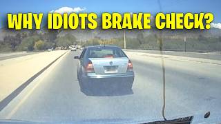 Drivers Lesson USA & Canada - Bad drivers, Driving fails, Road Rage, Brake Check 2025 #403