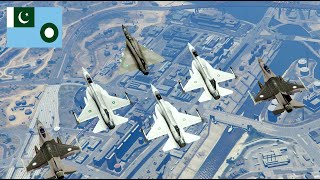 Pakistan Air Force show firepower of F-16, JF-17 & Mirages fighter jets -GTA5 screenshot 5