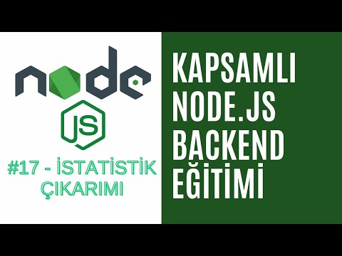 17) NodeJS MongoDB İstatistik Çıkarma | Başlangıçtan İleriye NodeJS Backend Projesi