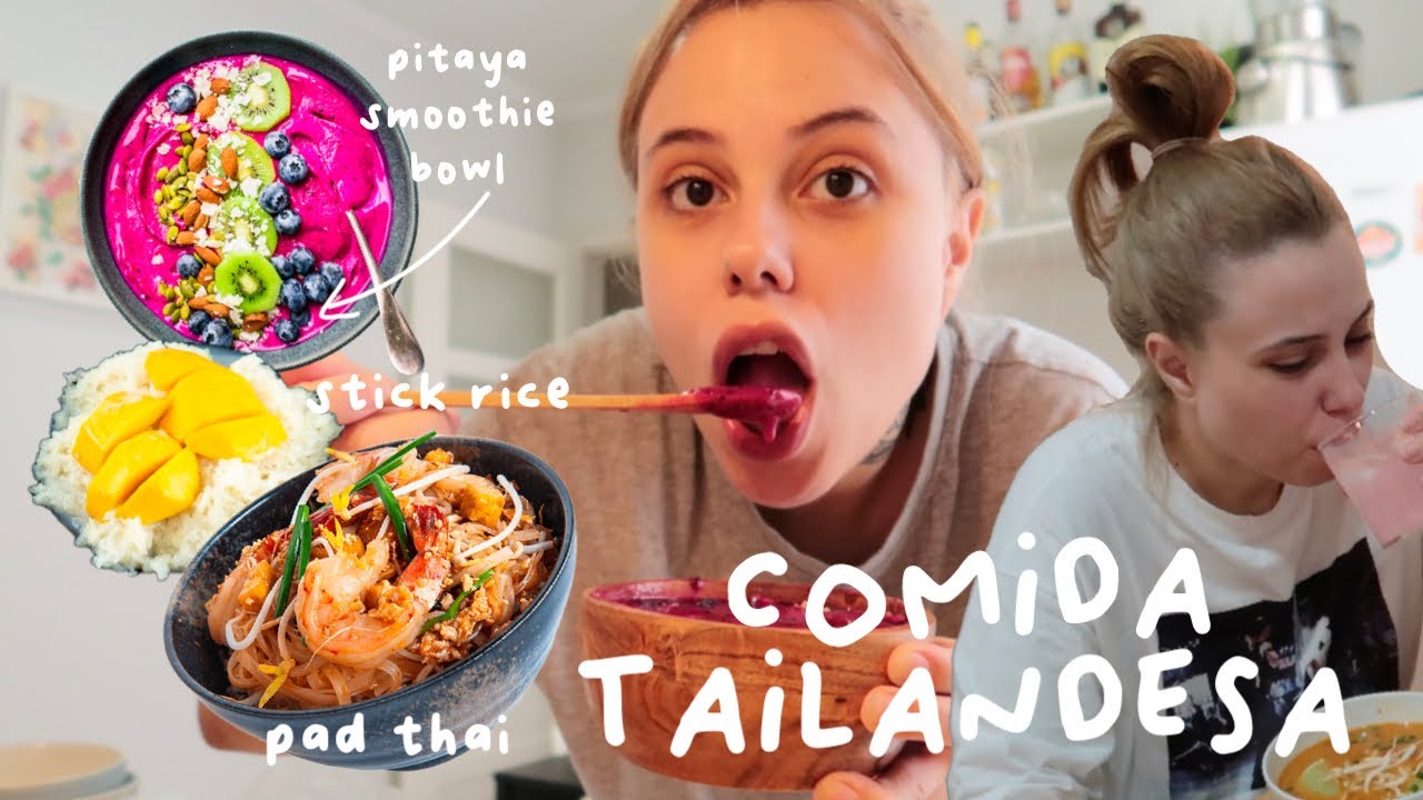 comi apenas COMIDA TAILANDESA por 24 horas | pad thai, stick rice, tom yum soup etc