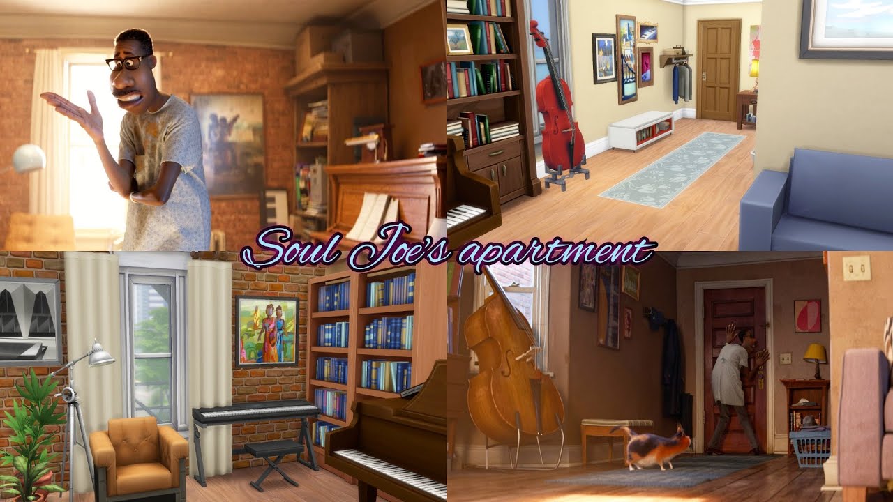 Pixar Movie: Soul Joe’s Apartment Inspired (NO CC) - TS4 [SPEED BUILD