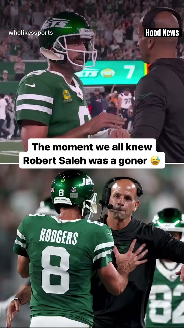 We knew it was over #hoodnews #aaronrodgers #jets #robertsaleh #hug #omg #football #how #wow #lol