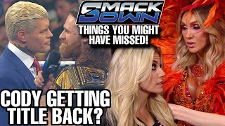 CODY GETTING TITLE BACK? PROBLEMS FOR ALEXA AND CHARLOTTE! DANHAUSEN CONFIRMS MATCH! WWE SMACKDOWN