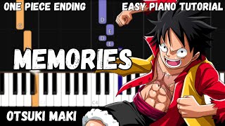 Otsuki Maki - Memories - One Piece Ending (Easy Piano Tutorial)