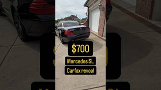 The Carfax history of my $700 Mercedes SL500 purchase. I'm now the 5th owner. #mercedesbenz #r230