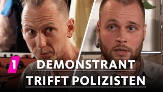 Demonstrant trifft Polizisten | 1LIVE Ausgepackt - Folge 6: Demo