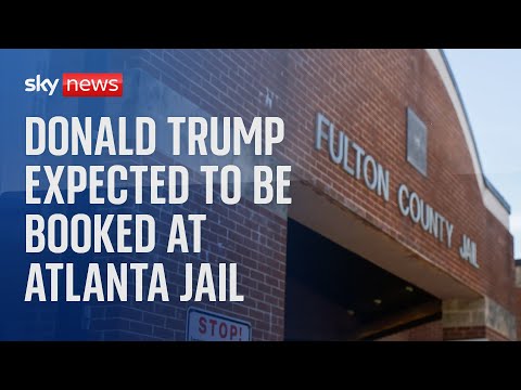 Outside Georgia jail where Donald Trump will be booked after latest indictment
