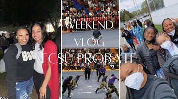 WEEKEND VLOG| DELTA SIGMA THETA & OMEGA PSI PHI PROBATE 2022 AT ELIZABETH CITY STATE UNIVERSITY