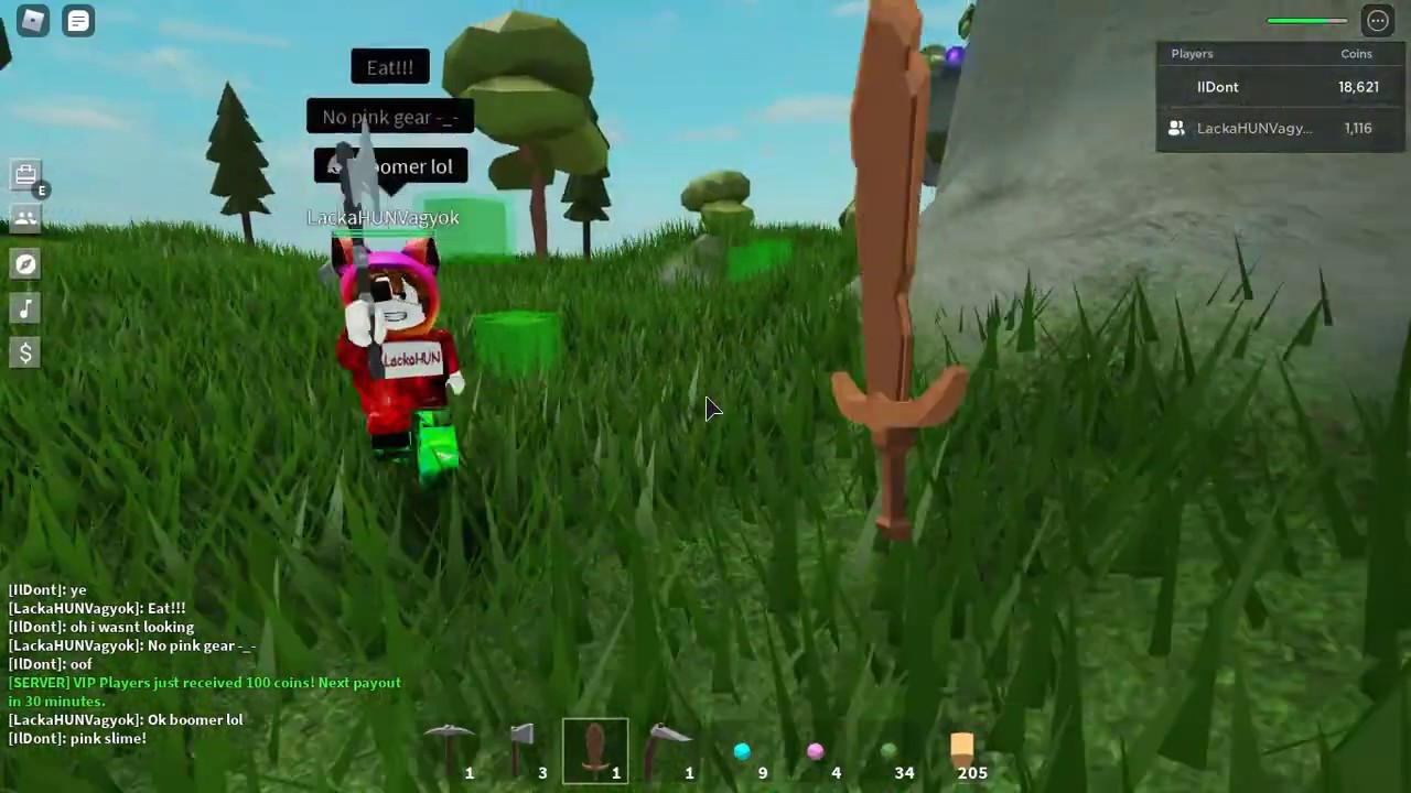 Trying to get 3 pink sticky gear (Roblox Skyblox Timelapse Video) YouTube