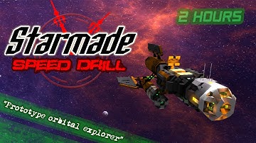 Starmade Speed Drill - "Prototype Orbital Explorer" - 2 Hour Build