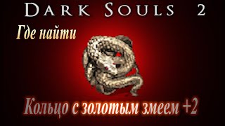 ГАЙД Где найти Кольцо с Золотым Змеем +2 в Dark Souls 2 (сжечь уголь Вражды в костре \