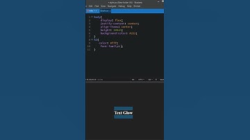 Pure CSS Text Glow Animation #shorts