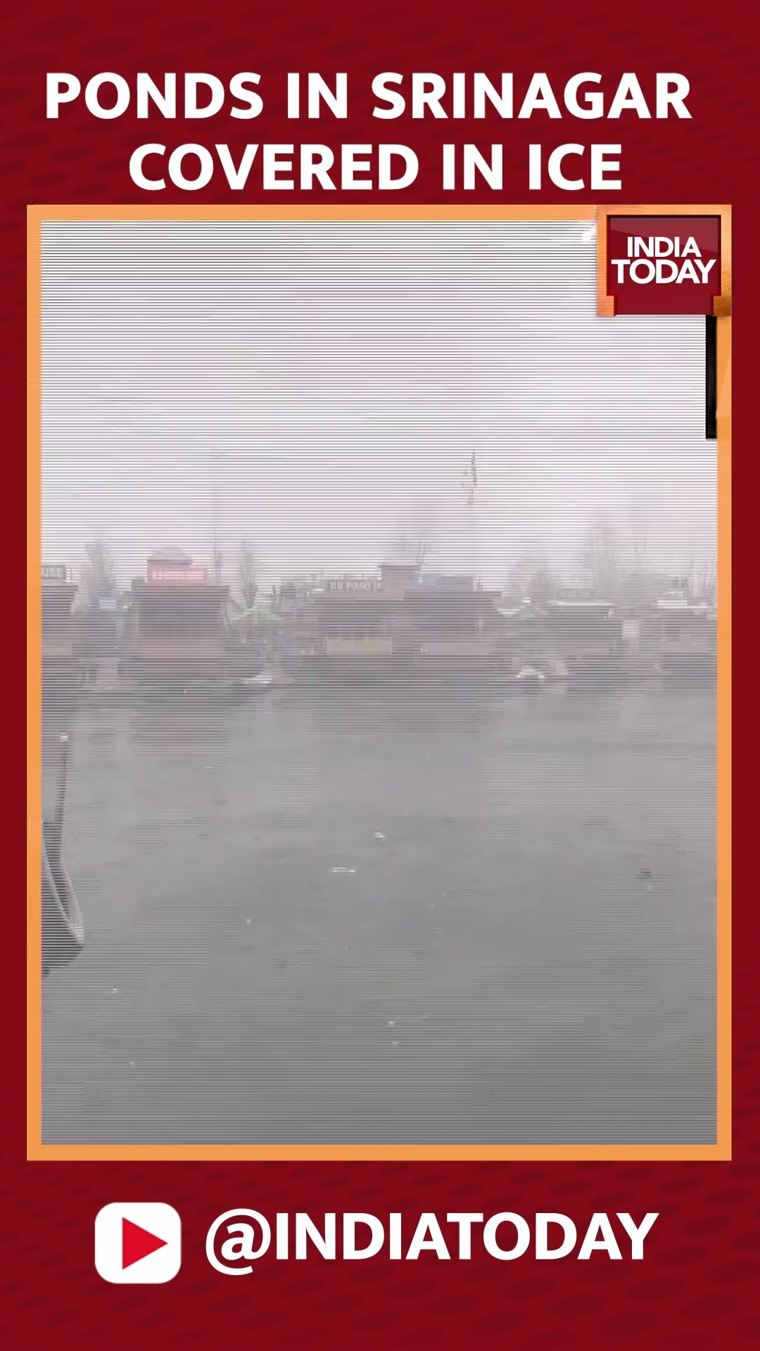 Ponds In Srinagar Covered In Ice | Jammu \u0026 Kashmir Temperature