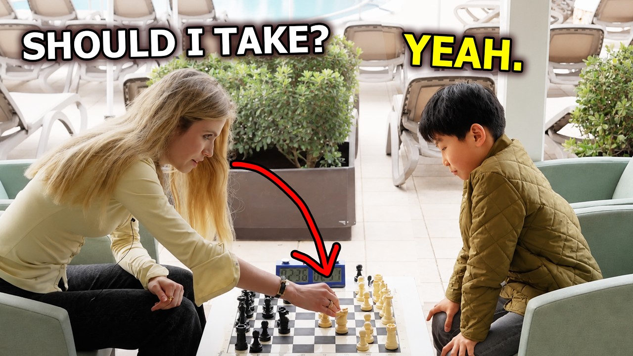 When a kid feels bad for the chess opponent...