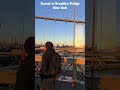 Sunset in Brooklyn Bridge New York #brooklynbridge