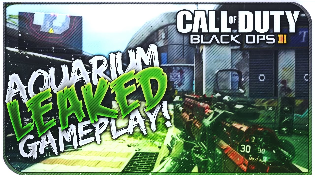 BLACK OPS 3 NEW MAP GAMEPLAY LEAKED!! AQUARIUM MULTIPLAYER MAP (BLACK