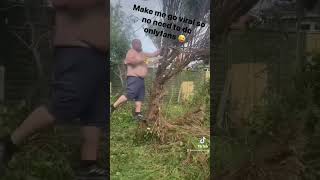 Tree cutting pussy cat dolls make me famous so no only fans lol funny video