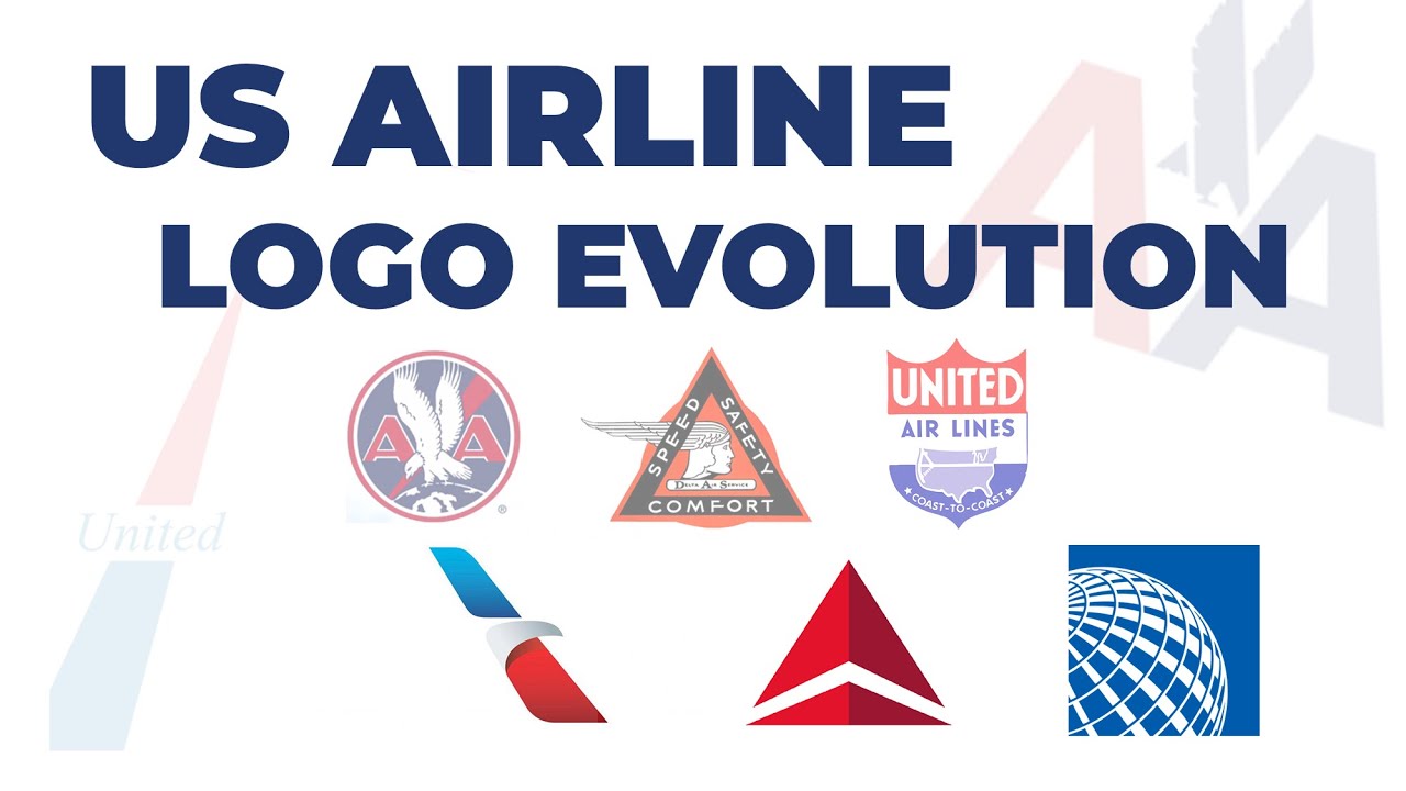 The Evolution of Airline Logos (American Edition) - YouTube