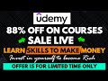 Udemy Courses Sale LIVE (88% OFF) | Level Up Your Skills with Udemy | Udemy Coupon Code 2023
