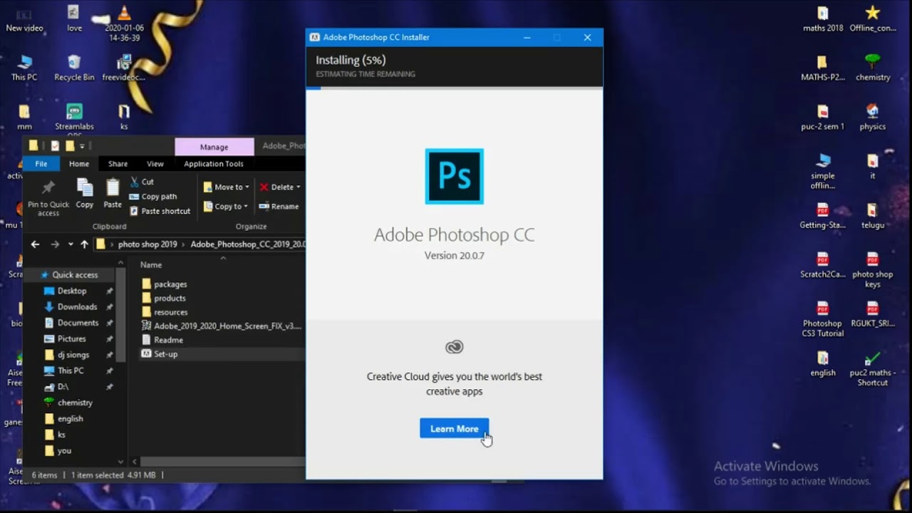 How to download and install the photoshop for free in windows 10 - YouTube