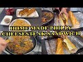 We make a philly cheesesteak sandwich with garlic butter bread must watch