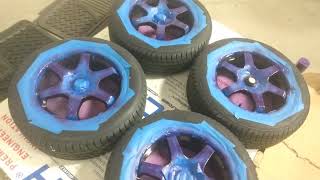 Anodized Purple wheels