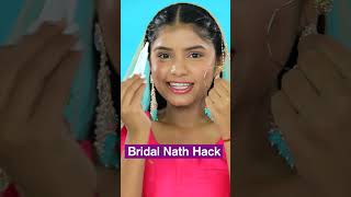 Bridal Nath Hack | Viral Beauty Hacks | Anaysa Shorts screenshot 5