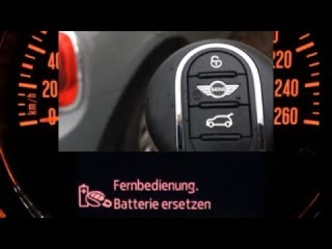 Batterie der Fernbedienung am Auto ( Mini ) erneuern (ersetzen) - In  einfachen Schritten zum Erfolg. 