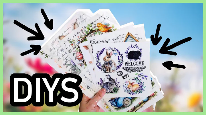 GENIUS 🤯 WAYS TO USE RUB ON TRANSFERS FOR DIY CRAFTS! Spring and Easter 2025