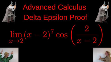 Advanced Calculus Delta Epsilon Limit Proof with Trig Function