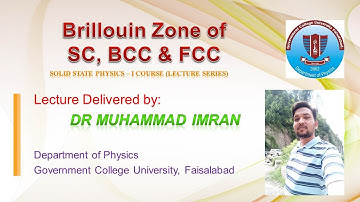 Brillouin Zone of SC, BCC & FCC Reciprocal Lattice | Solid State Physics |