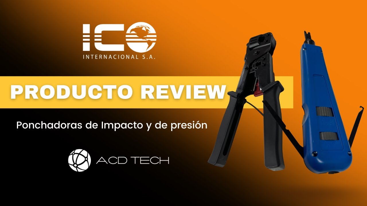 Ponchadoras de impacto y de presión ACD Tech - YouTube