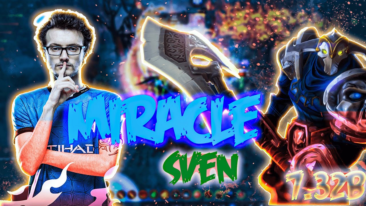 Miracle Sven vs Gh mid earth spirit and ceb NP | All over the Map Dota 2 pro 7.32b