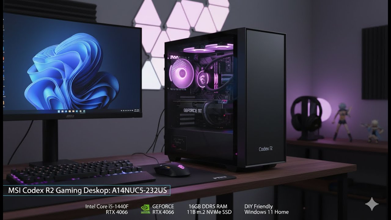 MSI Codex R2 Gaming Desktop Review | Intel i5-14400F, RTX 4060, 16GB ...