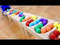 Marble Run SUN ASMR ☆ HABA Wave Slope Course, Garbage Truck #104