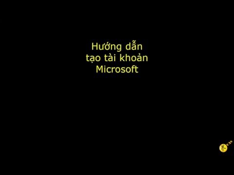 Video Hướng dẫn tạo tài khoản Microsoft - youtube