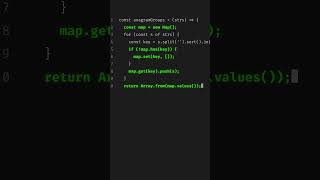 String Anagram Groups | JS leetCode for fun