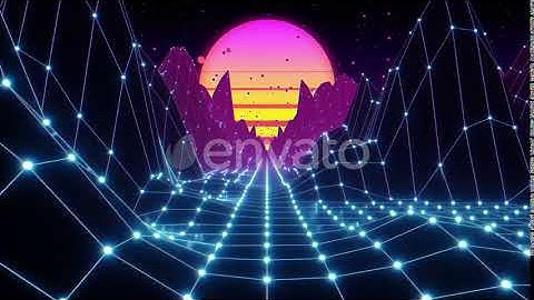 Retro Futuristic Flight in Space | Motion Graphics - Envato elements