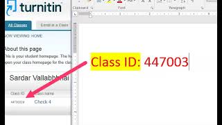 How to get and use Turnitin logins with free class ID and enrollment key Guide