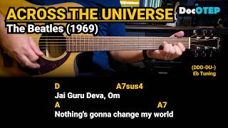 Across the Universe - The Beatles (1969) Easy Guitar Chords Tutorial with Lyrics screenshot 5
