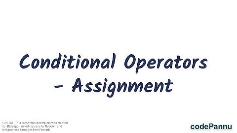 L1 - Wk 5 - V6 - Assignment; Write program using Conditional operators |Python for students