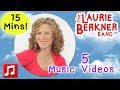 15 Minutes of Nonstop Laurie Berkner Music Videos For Kids!